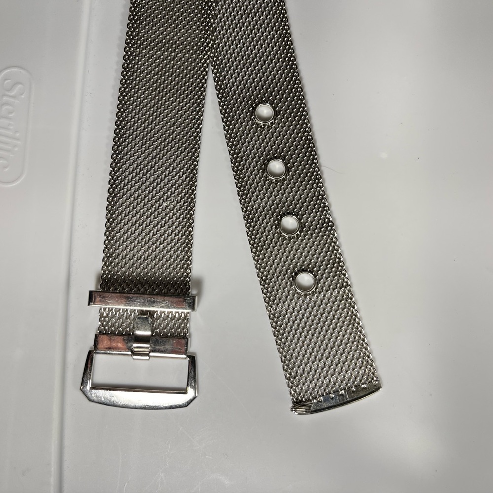 Silver Mesh Watch Band